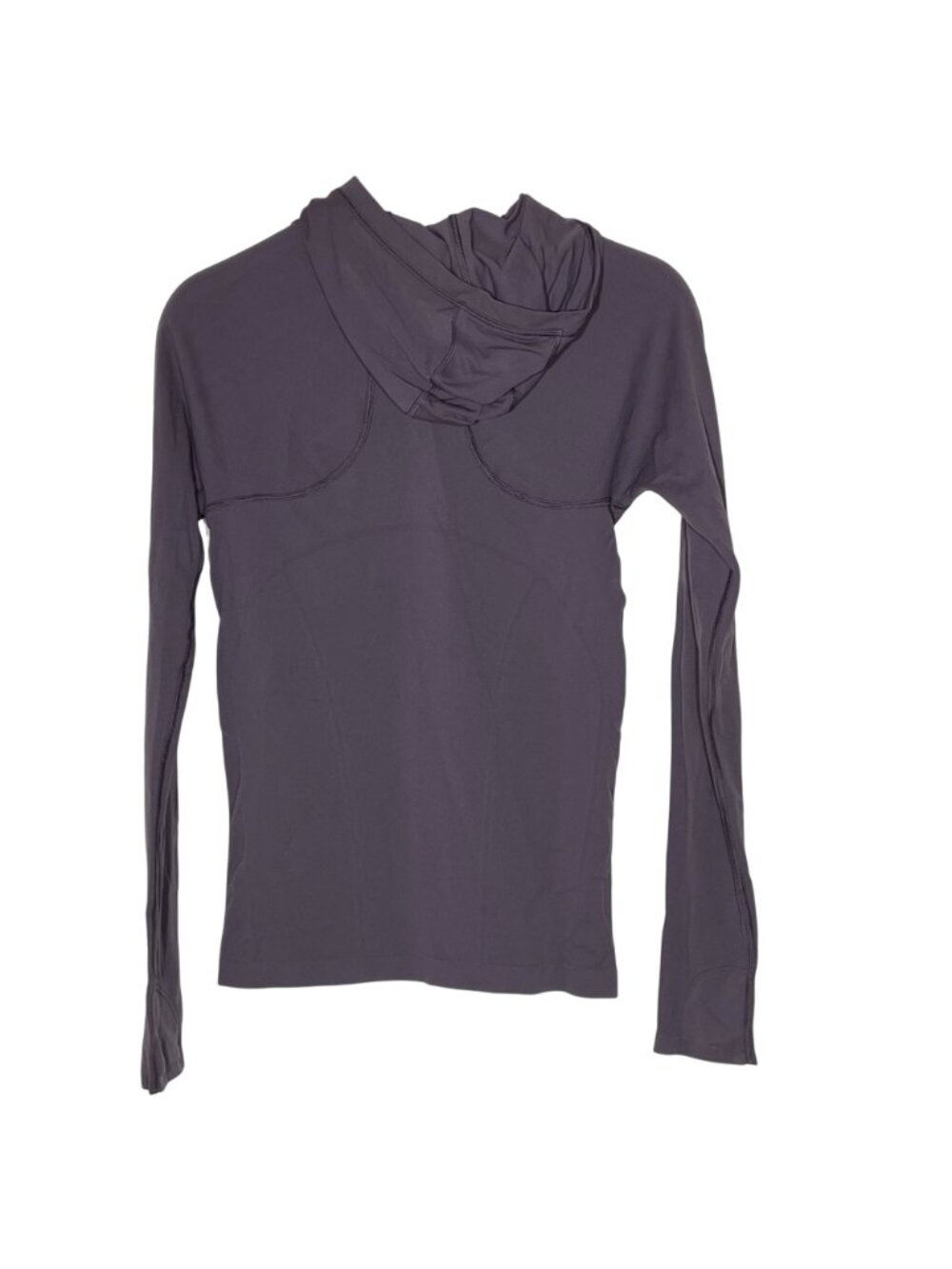 Athleta Momentum Seamless Hoodie Sz MED Lightweight Layering Base Layer - Picture 2 of 5
